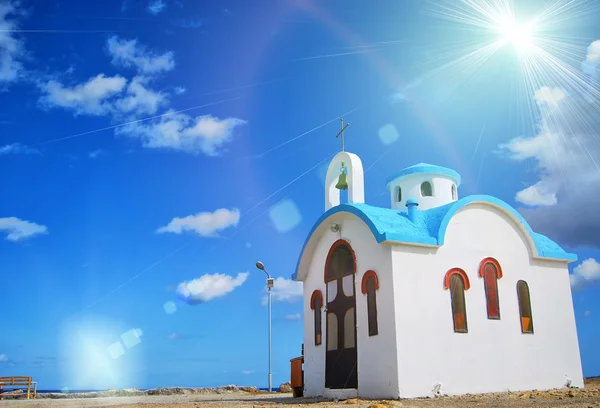 クレタ島 13 白い教会 — ストック写真
