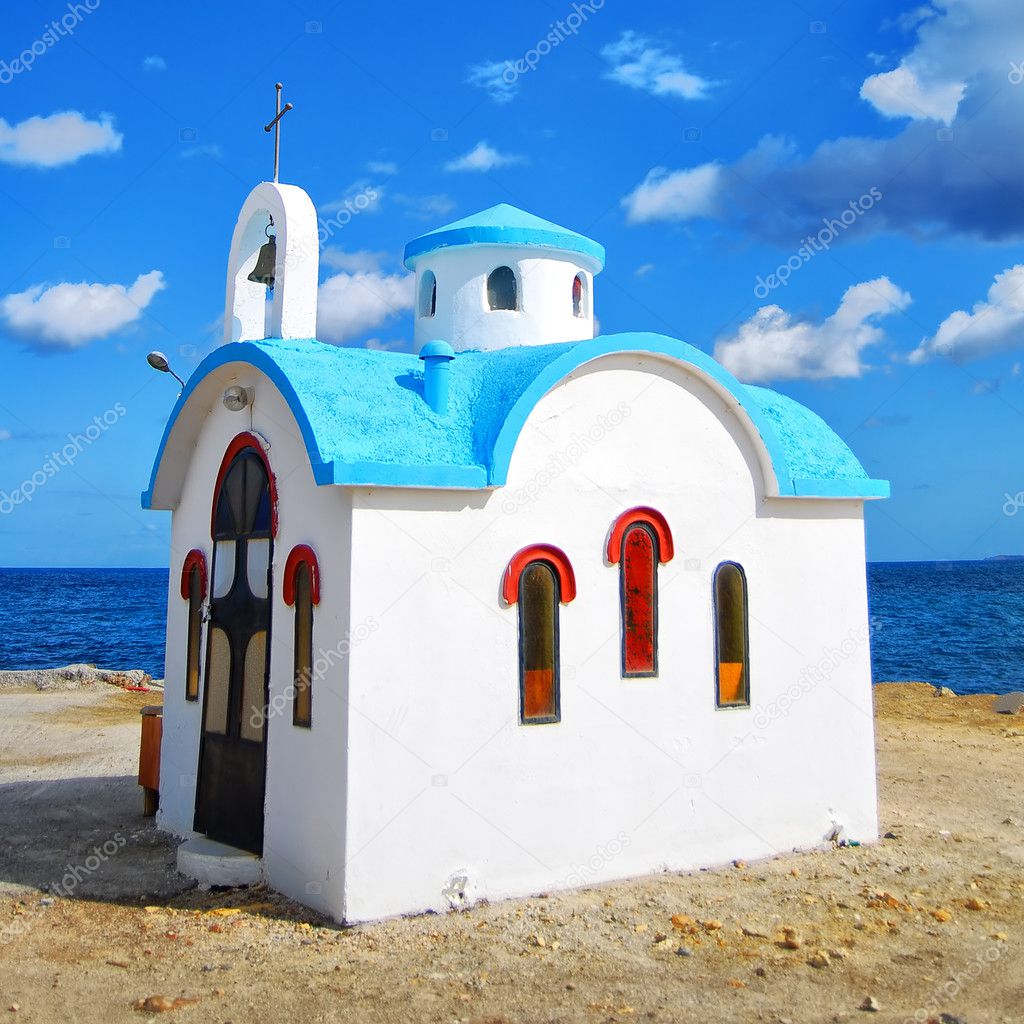 White church on crete 11