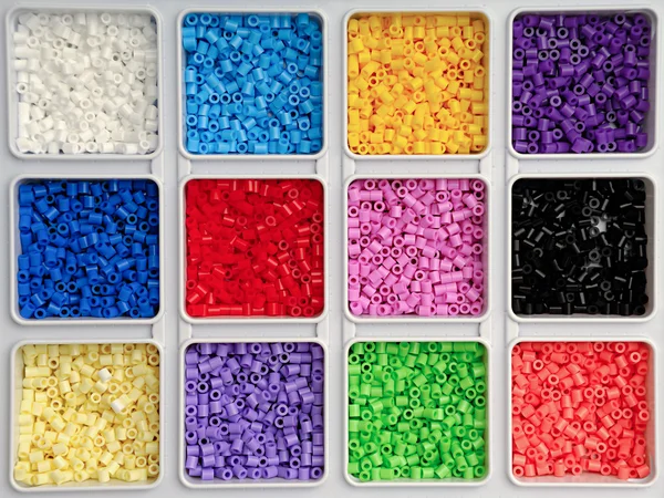 Toy pearls in many colors — Stock Photo, Image
