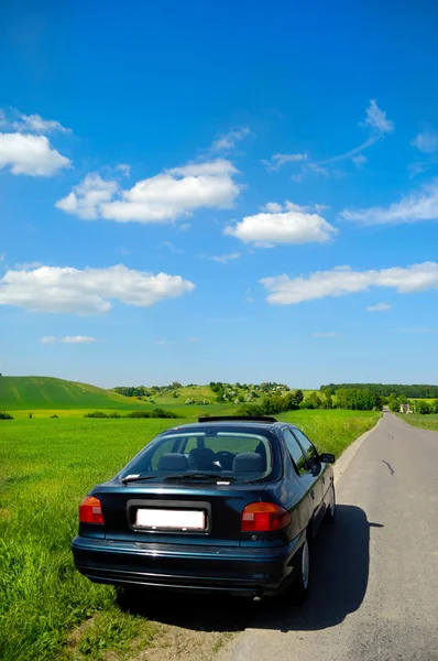 stock image Car and landscape