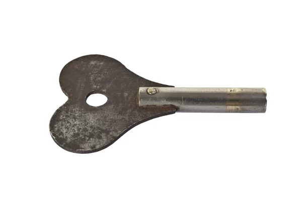 Намоточный ключ для старинных часов — стоковое фото