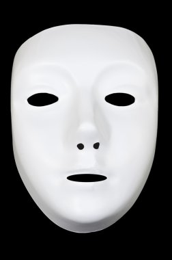 Beyaz tiyatro maskesi