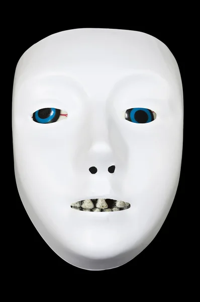 White Drama Mask with Eyes — Stock Photo, Image
