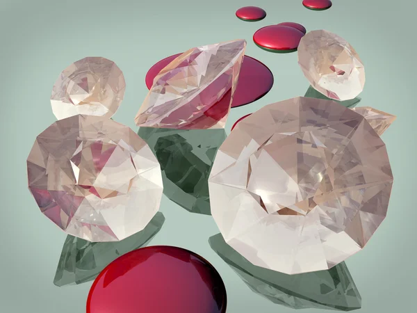 Кровавые алмазы — стоковое фото