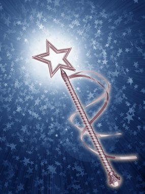 Magical wand clipart