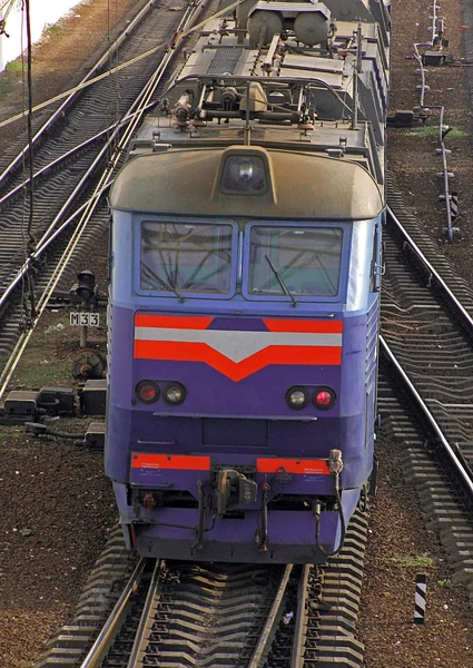 Elektrisk lokomotiv – stockfoto