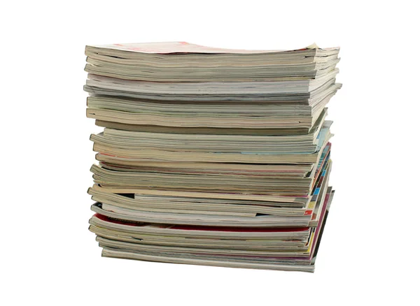 stock image Pile of magazines