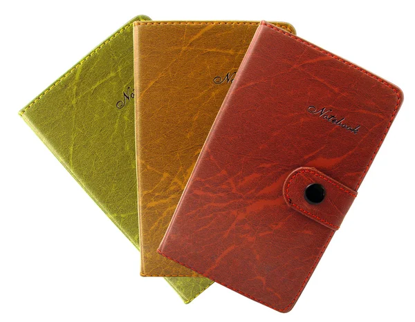 Three notebooks — Stock Photo, Image