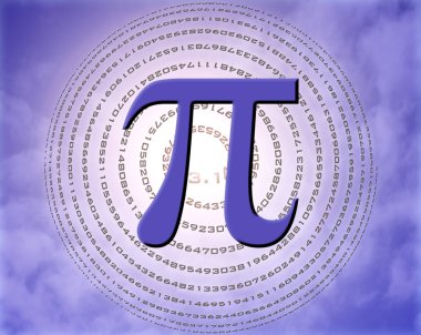 Pi over sky clipart