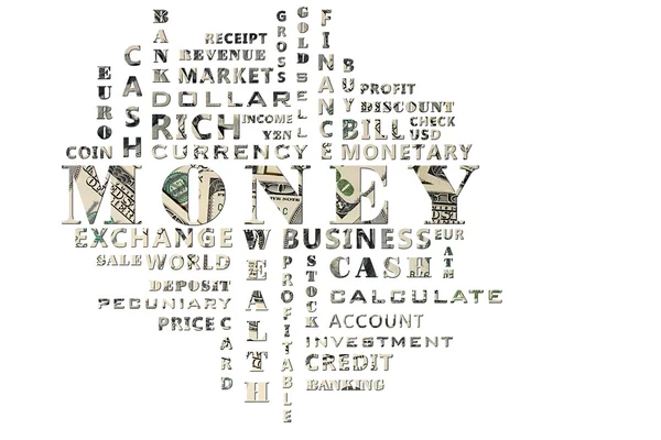 Cloud of words: Money — Stock Photo, Image