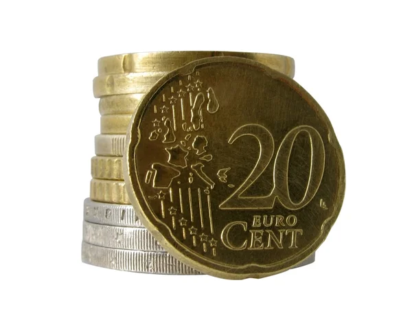 20 euro cent — Stock Photo, Image