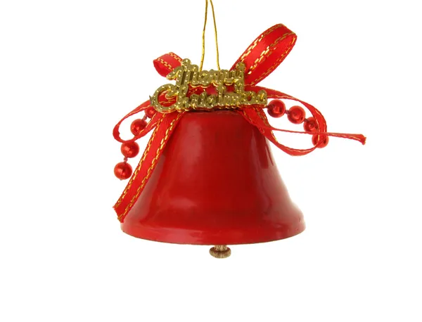 Rode christmas bell — Stockfoto