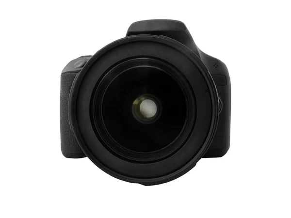 Digitale Slr Camera Geïsoleerd Witte Achtergrond — Stockfoto