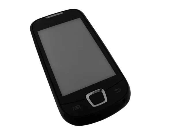 Téléphone Portable Tactile Isolé Sur Blanc — Photo