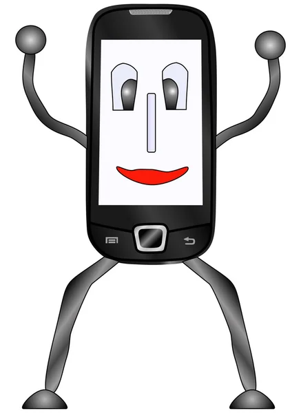 Illustrazione Del Vettore Del Personaggio Dei Cartoni Animati Mobili — Vettoriale Stock