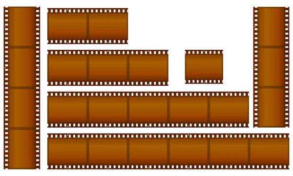 Set of filmstrips — Stock Vector