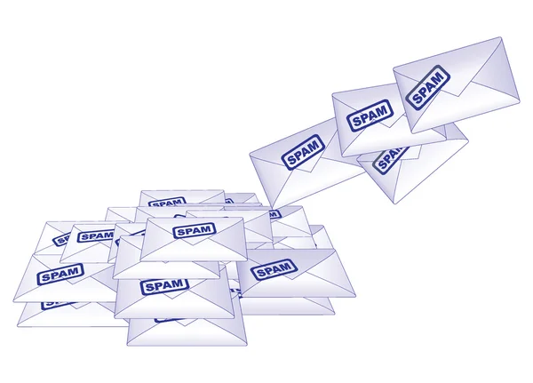 Lettere spam — Vettoriale Stock