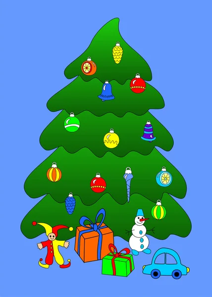 The Christmas tree — Stock Vector