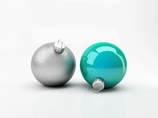 Duas bolas turquesa — Fotografia de Stock