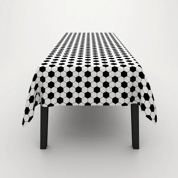 Table covered with a cloth — Stock Photo, Image