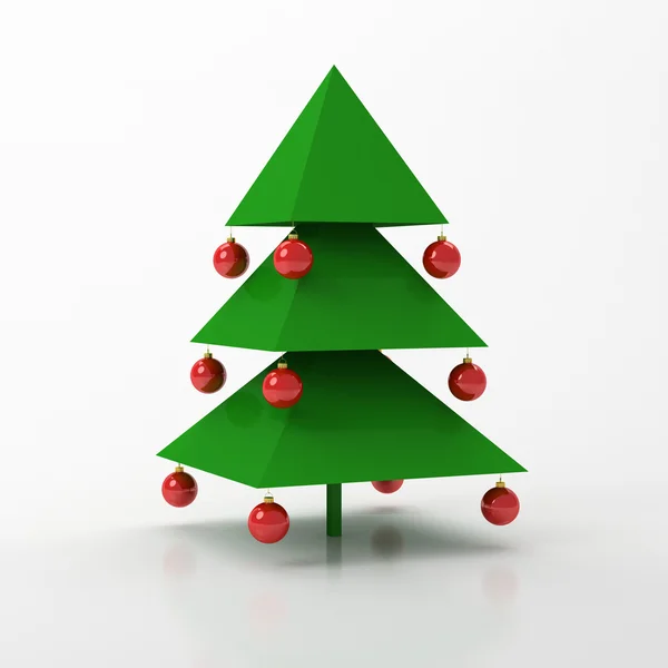 Abstract kerstboom bont- — Stockfoto