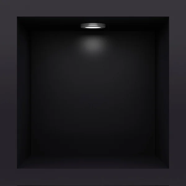 Prázdný černý stojan — Stock fotografie