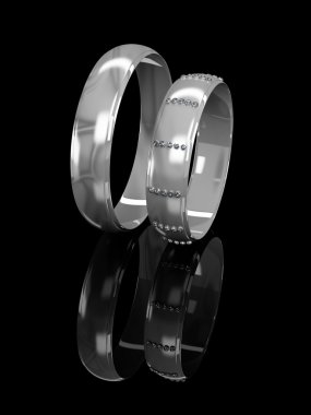 Wedding rings clipart