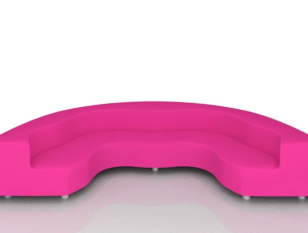 Sofá rosa — Foto de Stock