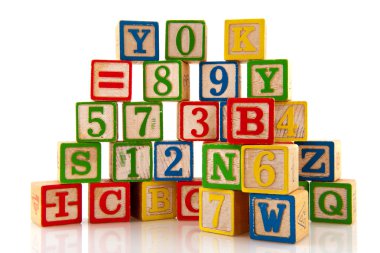 Figures and letters clipart