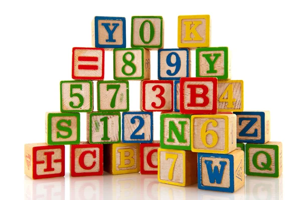Cyframi i literami — Zdjęcie stockowe