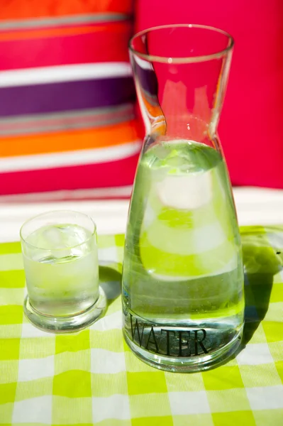 Água de garrafa transparente — Fotografia de Stock