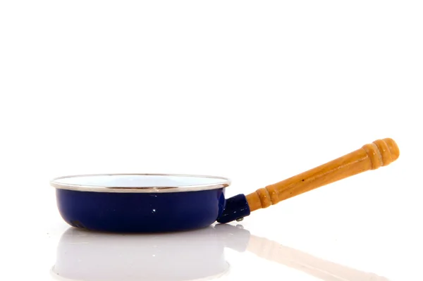 Blue frying pan — Stock Photo, Image