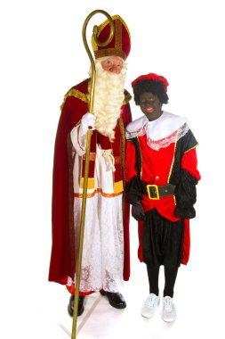 Sinterklaas and Black Piet clipart