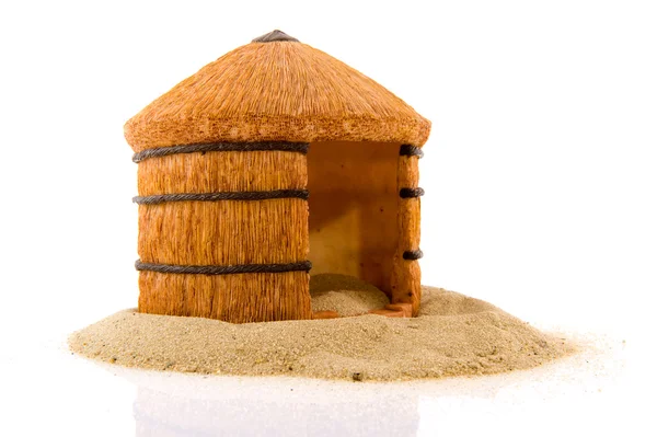 African straw hut — Stock Photo, Image