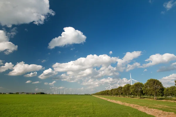 Flevoland turbin wiatrowych — Zdjęcie stockowe
