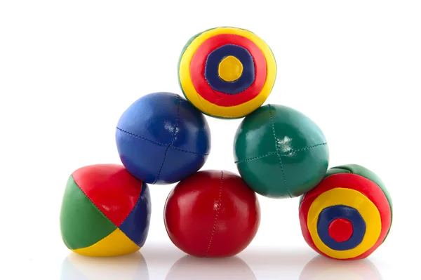 Красочные жонглирующие мячи — стоковое фото
