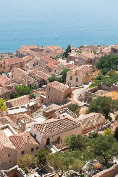Şehir merkezindeki monemvasia