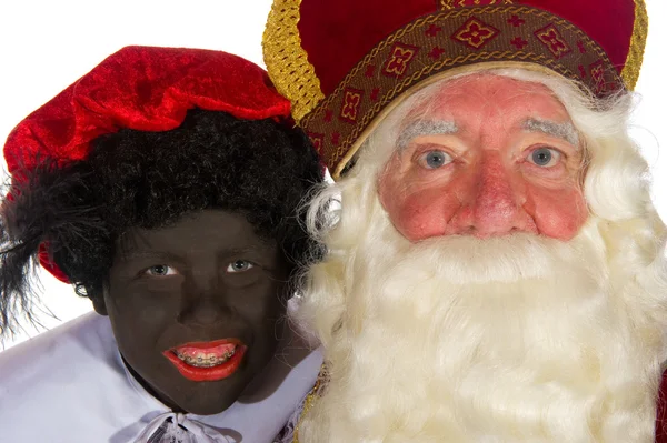 Sinterklaas y Black Piet — Foto de Stock