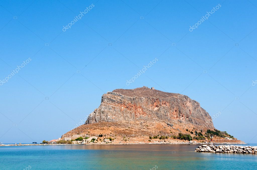 Greek island Monemvasia — Stock Photo © ivonnewierink #4028058