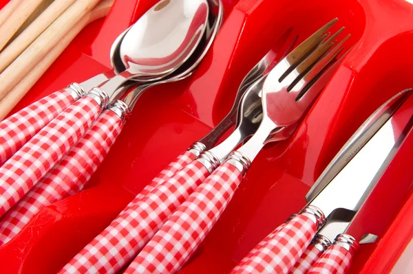 Cheerful cutlery — Stock Photo, Image