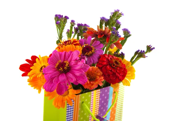 Färgglada blomma bukett — Stockfoto