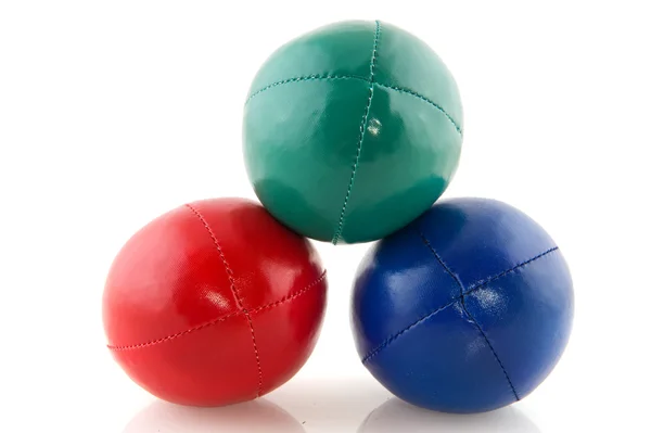 Kleurrijke jongleren ballen — Stockfoto
