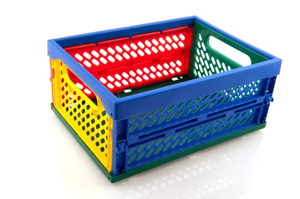 Plast shopping låda — Stockfoto