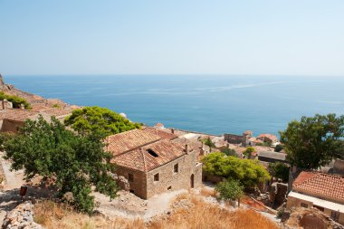 Şehir merkezindeki monemvasia