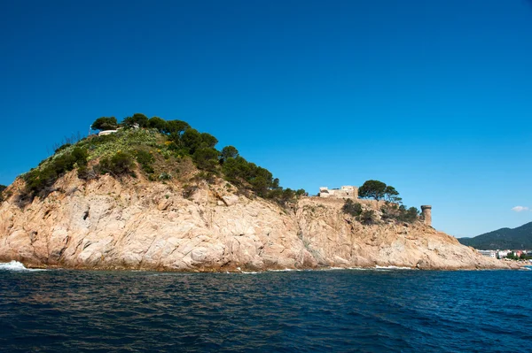 城堡在西班牙海岸 — 图库照片