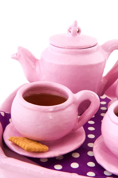 Różowy herbata — Zdjęcie stockowe