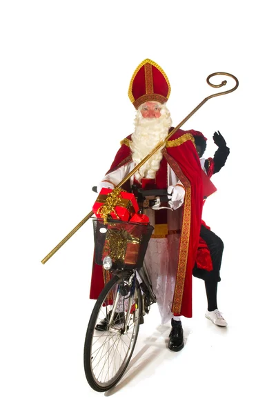 Sinterklaas e Black Piet — Fotografia de Stock