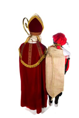 Sinterklaas and Black Piet clipart