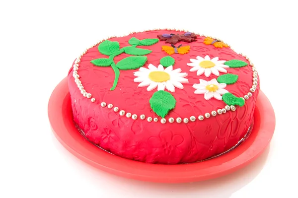 Neşeli doğum günü pastası — Stok fotoğraf