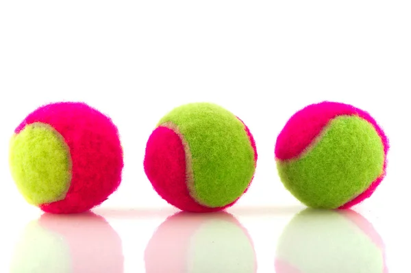 Renkli tenis topları — Stok fotoğraf